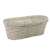 Oval bamboo basket with plastic lining, perfect for decoration, plants, and creative projects