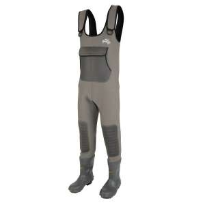 Fox Rage Neoprene Waders Melles Csizma 43, szürke gatyás horgászcsizmák fekete csizmával - Horgász csizma és bakancs