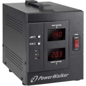 PowerWalker AVR 2000 1600W feszültségszabályozó digitális kijelzővel a bemeneti és kimeneti feszültség megjelenítéséhez - Power Walker
