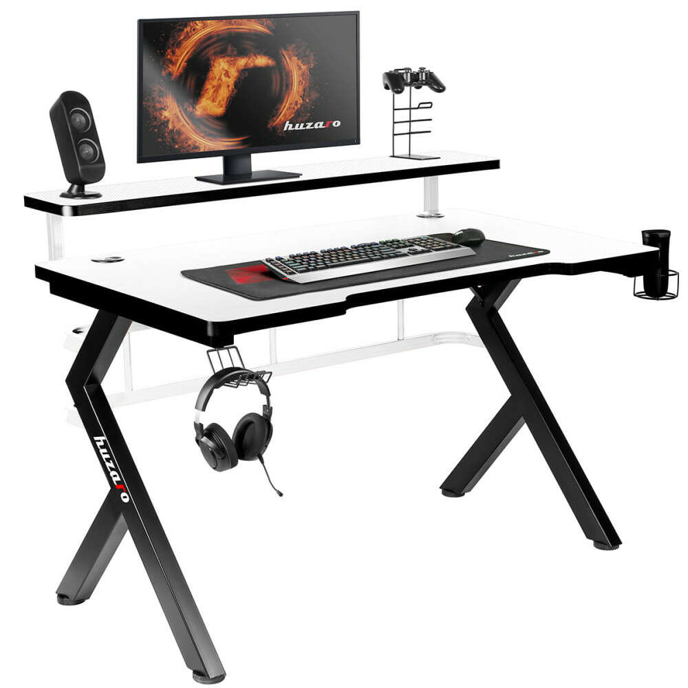 Huzaro gamer asztal 5.0 játékasztal, monitor állvánnyal, 120 x 60 x 69,5...