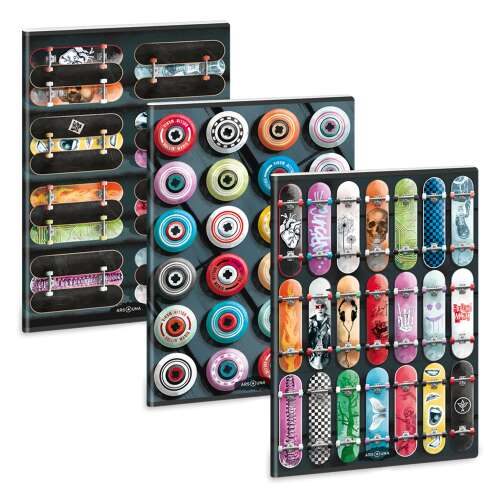 Ars Una Rollin Mania A4-es füzet gördeszka mintákkal