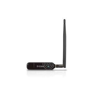 D-Link DWA-137 USB N-es 300Mbps WLAN-Adapter, schwarz, mit Antenne - D-Link