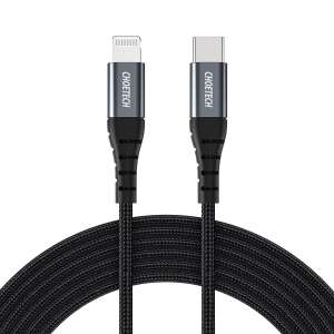 Cablu Choetech IP0039 USB-C la Lightning, 1,2 m, negru - Cabluri Lightning