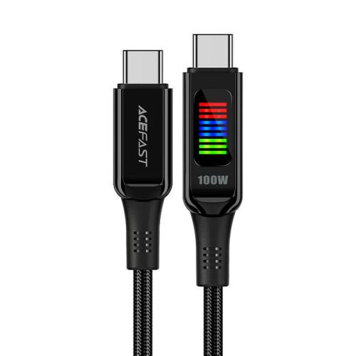 Acefast C7-03 100W USB-C na USB-C kábel s displejom napájania