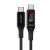Kábel Acefast C7-03, USB-C na USB-C, 100 W, 1,2 m, s displejom, čierny 119607335