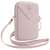 Guess GUWBZPGSTEGP rózsaszín cipzáros háromszög alakú crossbody táska telefonhoz