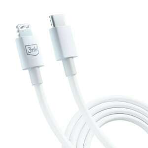 3mk Hyper Cable USB-C auf Lightning Kabel, weiß, 1.2m, 20W - Lightning-Kabel
