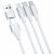 3MK KABEL HYPER 3w1 1,5m Biały USB-A/C do Micro/USB-C/Lightning 96630407