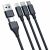 3mk Hyper Cable 3w1 USB-A/C do USB-C/microUSB/Lightning 1.5m czarny 96630408