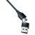 3MK Kabel Hyper 3w1 USB-A - USB-C / USB-C, microUSB, Lightning 1,5m schwarz 96630408