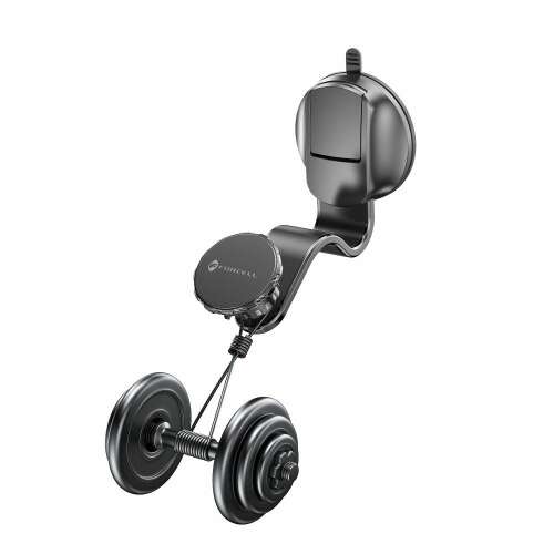 Forcell F-Grip MagFlex magnetischer Autohalter für Windschutzscheibe, Armaturenbrett oder Lüftungsschlitz - schwarz
