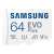 Samsung EVO Plus 64GB microSDXC memóriakártya, UHS-I, V10, A1