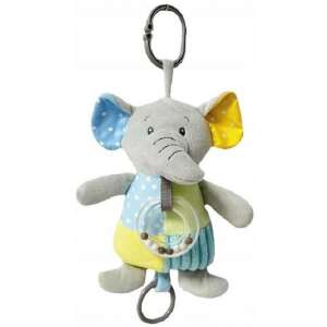 Tulilo zenélő plüss elefánt játék, 18 cm, baba játék, plüss játék, plüss elefánt, zenélő elefánt, baba ajándék, bölcső játék, babakocsi játék - Tulilo