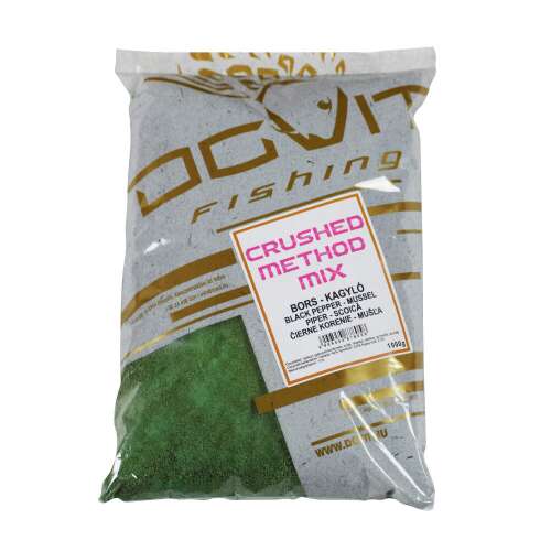 Dovit Fishing Crushed Method Mix fekete borssal, kagylóval, 1kg-os tasak