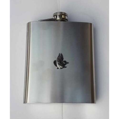 Rozsdamentes acélból készült hip flaska halmintával