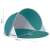 Trizand pop-up beach tent, teal and white, dimensions