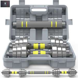 Регулируем комплект гири ZOCO BODY FIT KK-9163, 10-40 кг, стомана, с куфар за пренасяне - Теглилки и везни