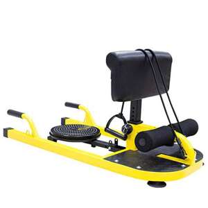 Multifunctional Squat Machine for Home Gym, SQ01, for Abdominals and Squats, Yellow - Workout Bench