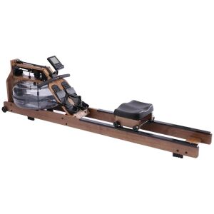 Zoco Body Fit water rowing machine with integrated display, wooden frame - Home workout