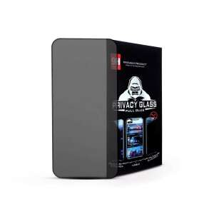 Samsung Galaxy S23 FE Privacy Glass Screen Protector, Full Glue, 9H Hardness, Anti-Spy, Black Frame - Haffner