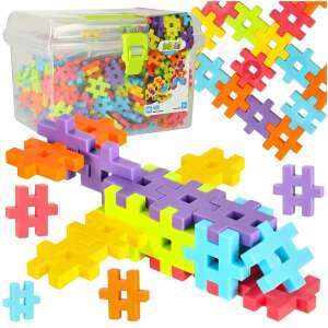Meli Basic Travel Box 500, creative building blocks set with container - Plastic Building Toy