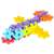 Airplane made of MELI building blocks, creative construction toy