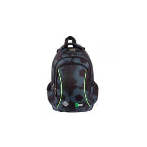 ST.RIGHT Football 15 hüvelykes 3 rekeszes iskolai hátizsák - Elölnézet - Unipap