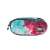 St. Right padded pencil case with Nebula strap, closed, showing the front with a galaxy print