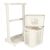 Two-tier mobile laundry basket with removable baskets