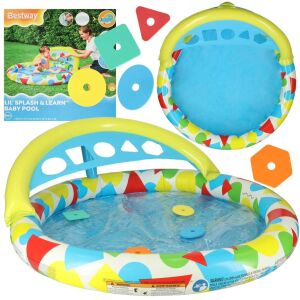 Colaj cu piscina pentru bebeluși Bestway Lil' Splash & Learn cu sortator de forme și ambalaj. - Bestway
