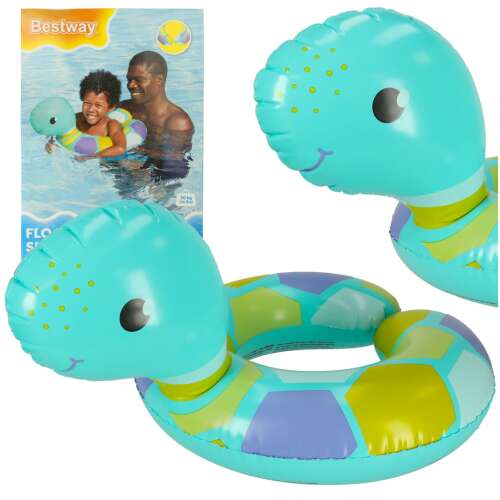 Bestway Float'n Friends Split Swim Tube Țestoasă inel de înot gonflabil pentru copii 3-6 ani