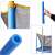 Trampoline safety padding, foam sleeves for trampoline poles, blue, set of 10, safety for kids, trampoline accessories