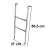 Ikonka trampoline ladder dimensions, metal frame, 86.5 cm height