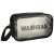 Black travel wash bag, waterproof, with clear window, zipper closure