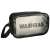 Black travel wash bag, waterproof, with clear window, zipper closure