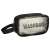 Black travel wash bag, waterproof, with clear window, zipper closure