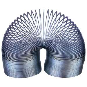 Jucărie din arc metalic, Slinky, diametru 150 mm, lungime 100 mm, 58 spire - Jocuri stiintifice si exploratori