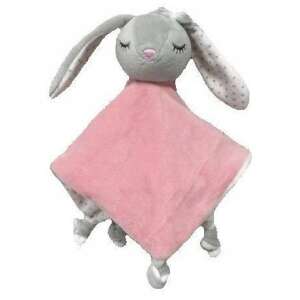 Szürke nyuszi plüss takaró rózsaszín takaróval, Tulilo - Tulilo