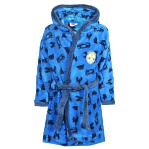 Halat de baie pentru copii Fireman Sam de culoare albastră cu glugă, moale și confortabil, perfect pentru după baie - Modă și îmbrăcăminte