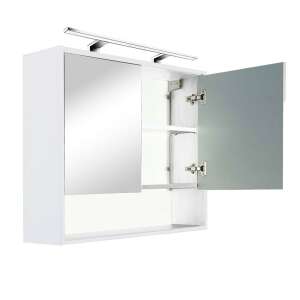 Dulap cu oglindă Luna 80, alb, superior 105648572 - Leziter Dulap de baie