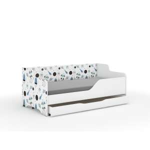 LILU Kids Bed with Astronaut Design, White, 160x80cm, with Drawer - Nonbrand Youth Bed