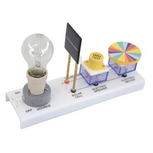 Napenergia-kombinációs kísérletkészlet: Kit de experimente cu energie solară cu bec, panou solar, difuzor și motor - Jocuri stiintifice si exploratori