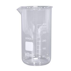 Pahar Berzelius înalt din sticlă borosilicată de 400 ml, pahar de laborator - Jocuri stiintifice si exploratori