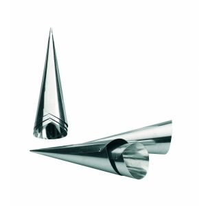 Ibili Clasica Edelstahl Cornet Formen, 6er Set, Sahnehorn Backformen - Backformen