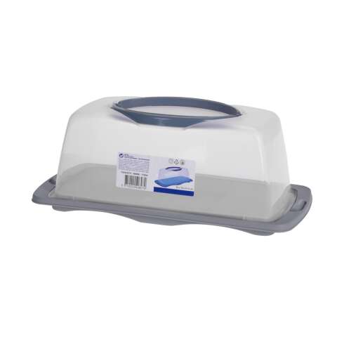 Tava servire si transport prajituri Excellent Houseware, polipropilena, 40x20x15 cm, gri