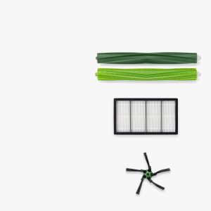 Комплект за смяна Kwmobile за прахосмукачка iRobot Roomba S9/S9+: основни четки, филтър и странична четка - Аксесоар за прахосмукачка-робот