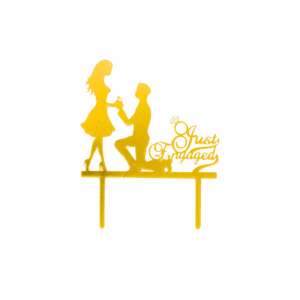 Cake Topper Marriage Proposal 96731591 - Party Decoration