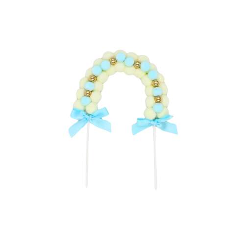 Cake Topper Blue Arcade Cake with Balloons 96731594