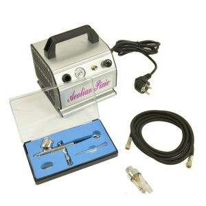 TC Technic AS176K airbrush készlet kompresszorral, festékszóró pisztollyal, tömlővel és szűrővel - Technic