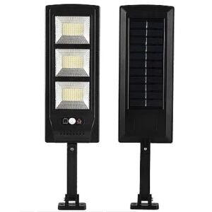 Lampa uliczna solarna JF-180 z czujnikiem ruchu, widok z przodu i z tyłu - Latarnia słoneczna